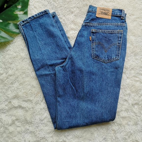 Vintage Denim - Levi's mom jeans vintage orange tab